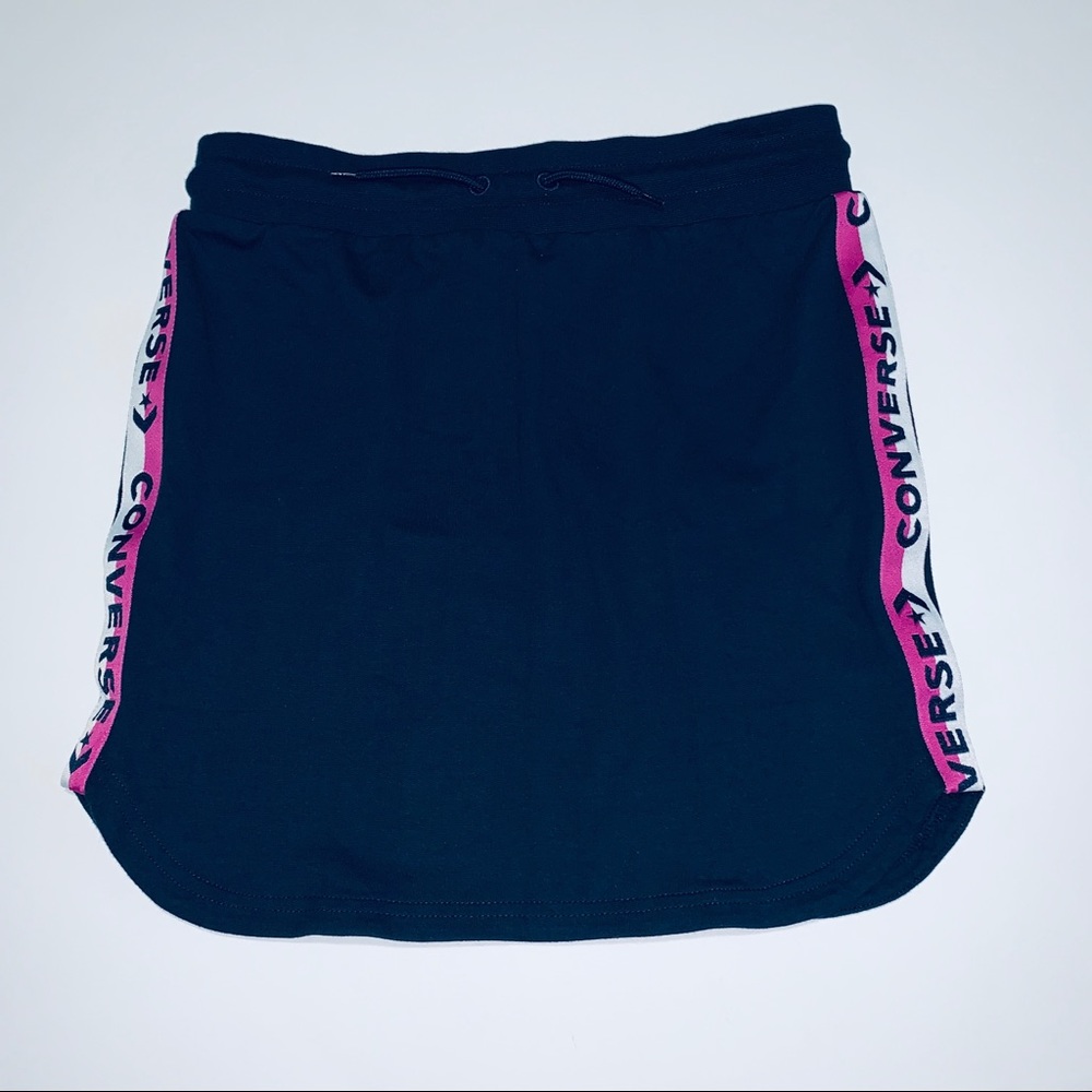 CONVERSE GIRLS TERRY NAVY BLUE LOGO SKIRT
